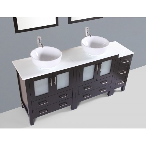 72" Bosconi AB230RO1S Double Vanity