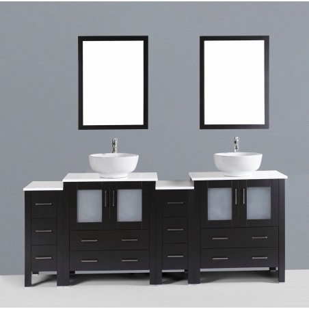 84" Bosconi AB230RO2S Double Vanity