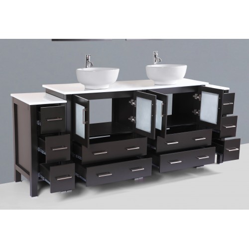 84" Bosconi AB230RO2S Double Vanity