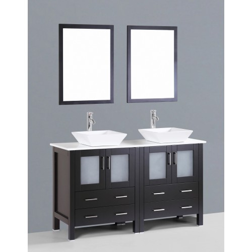 60" Bosconi AB230S Double Vanity