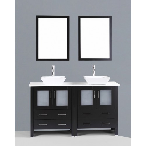 60" Bosconi AB230S Double Vanity