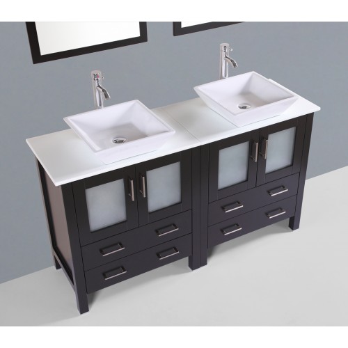 60" Bosconi AB230S Double Vanity