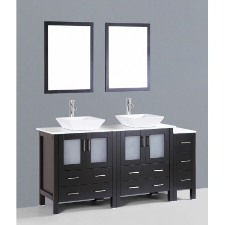 72" Bosconi AB230S1S Double Vanity