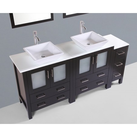 72" Bosconi AB230S1S Double Vanity