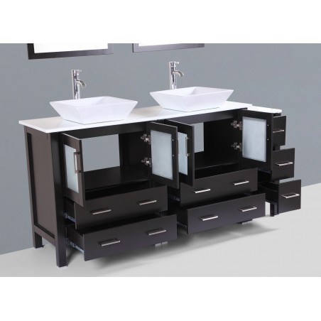 72" Bosconi AB230S1S Double Vanity