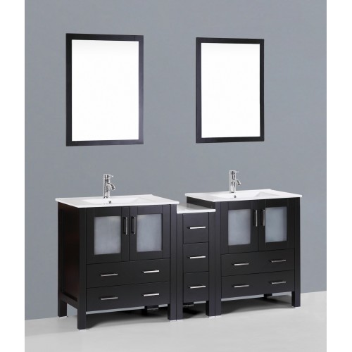 72" Bosconi AB230U1S Double Vanity