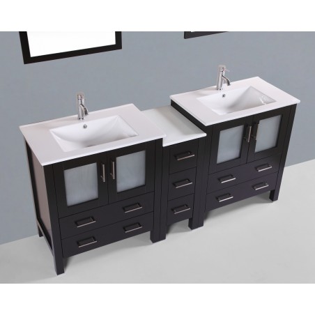 72" Bosconi AB230U1S Double Vanity