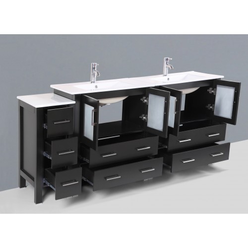 72" Bosconi AB230U1S Double Vanity