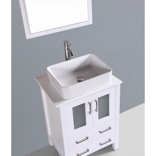 24" Bosconi AW124RC Single Vanity