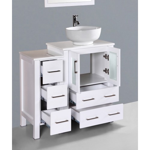 36" Bosconi AW124RO1S Single Vanity