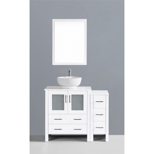 42" Bosconi AW130RO1S Single Vanity