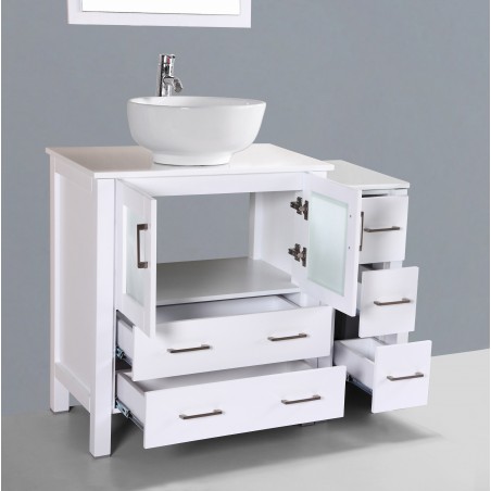 42" Bosconi AW130RO1S Single Vanity