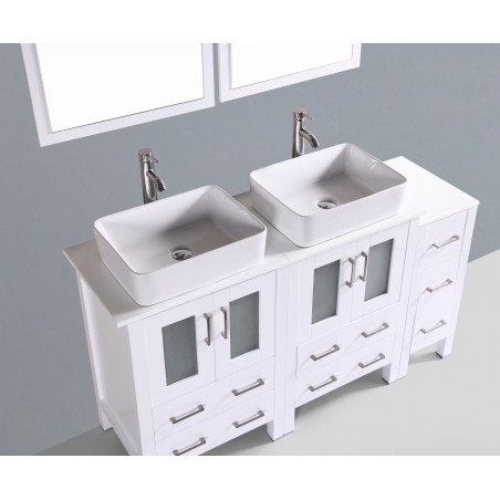 60" Bosconi AW224RC1S Double Vanity