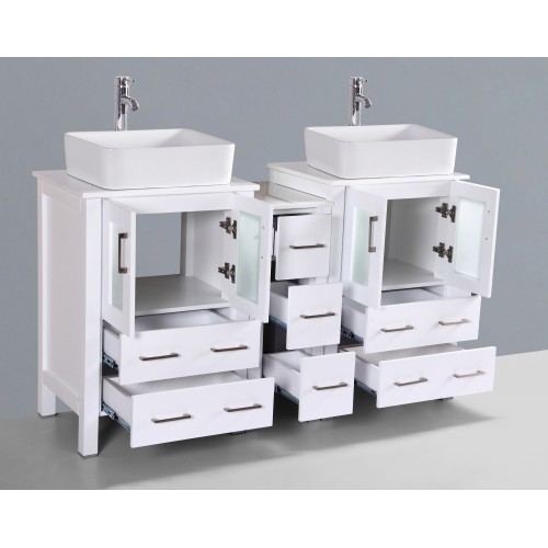 60" Bosconi AW224RC1S Double Vanity