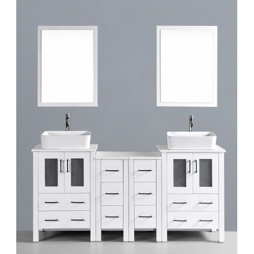 72" Bosconi AW224RC2S Double Vanity