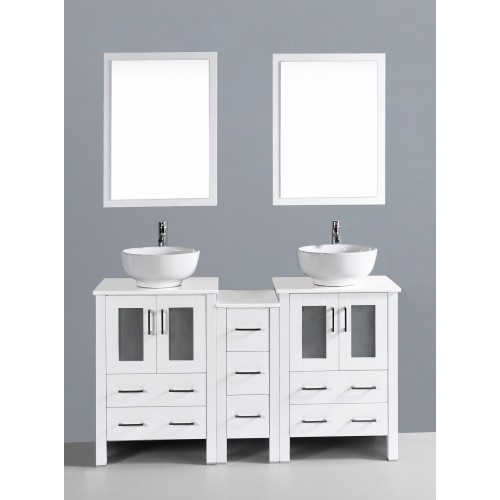 60" Bosconi AW224RO1S Double Vanity