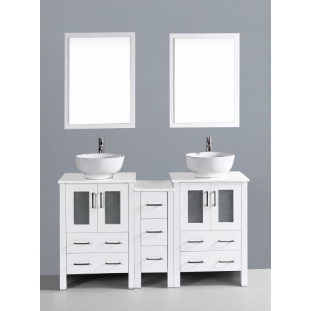 60" Bosconi AW224RO1S Double Vanity