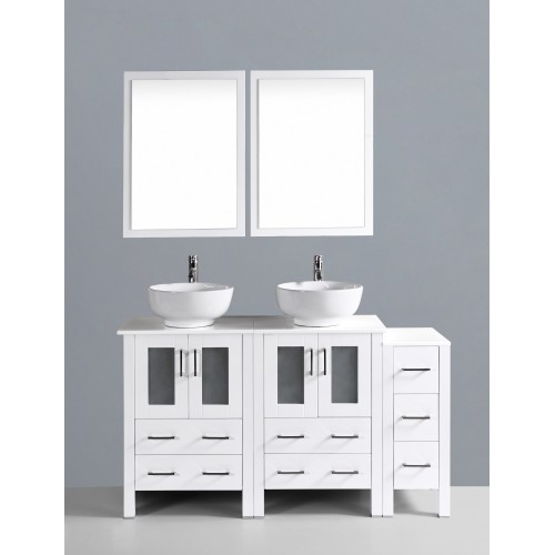 60" Bosconi AW224RO1S Double Vanity