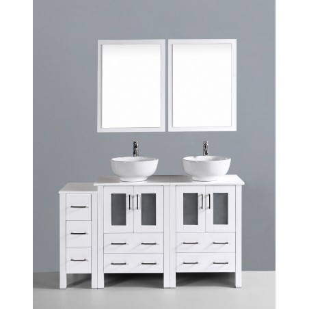 60" Bosconi AW224RO1S Double Vanity