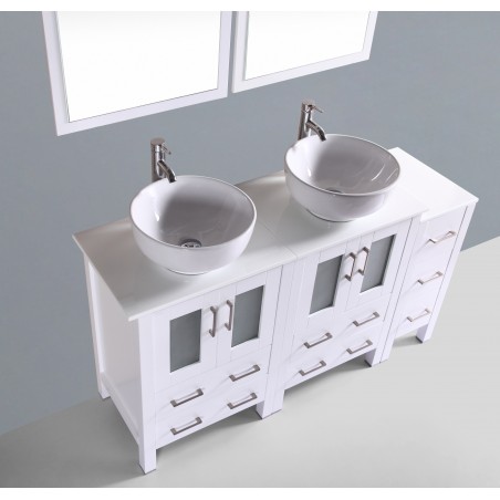 60" Bosconi AW224RO1S Double Vanity