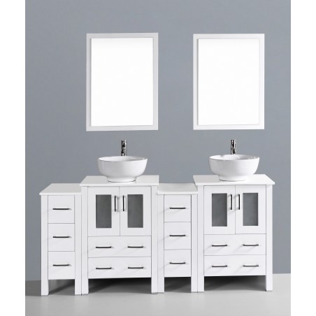 72" Bosconi AW224RO2S Double Vanity