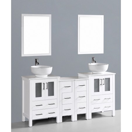 72" Bosconi AW224RO2S Double Vanity