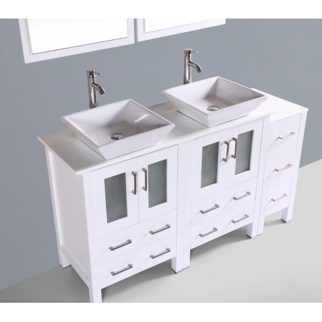 60" Bosconi AW224S1S Double Vanity