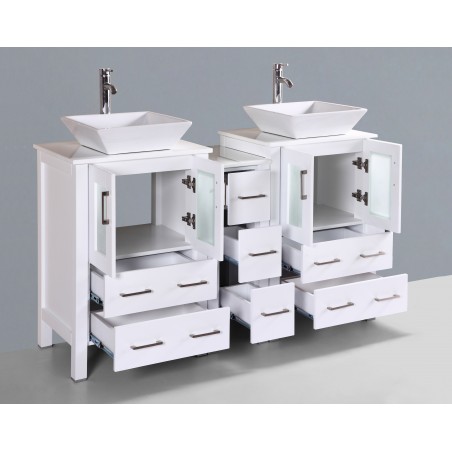 60" Bosconi AW224S1S Double Vanity