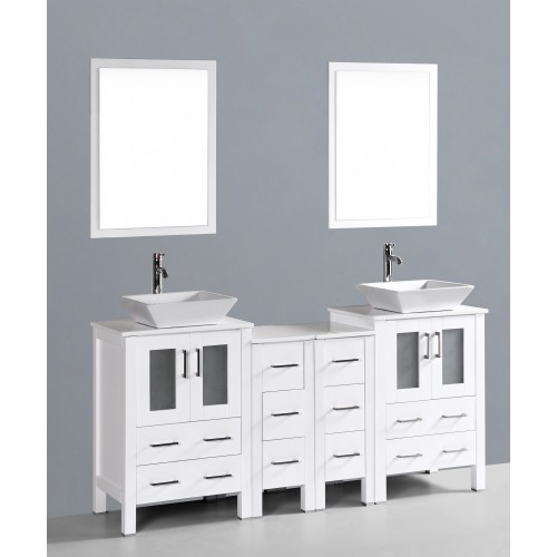 72" Bosconi AW224S2S Double Vanity