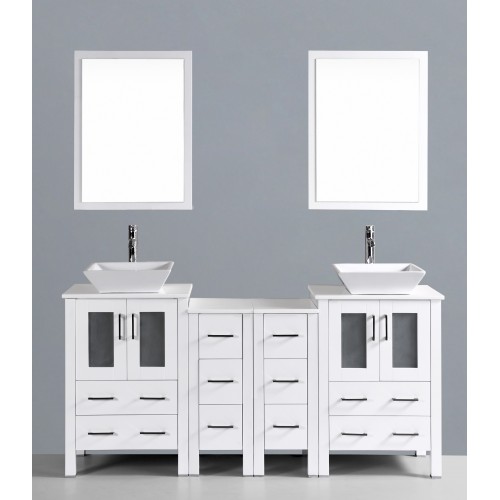 72" Bosconi AW224S2S Double Vanity