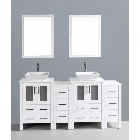 72" Bosconi AW224S2S Double Vanity