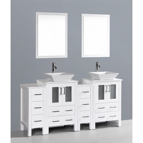 72" Bosconi AW224S2S Double Vanity