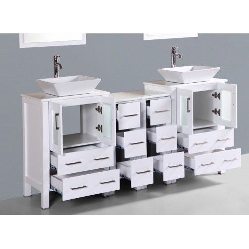 72" Bosconi AW224S2S Double Vanity