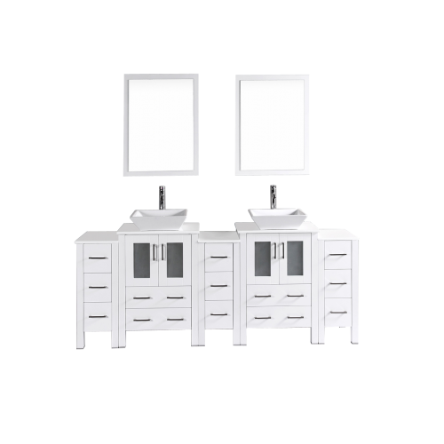 84" Bosconi AW224S3S Double Vanity