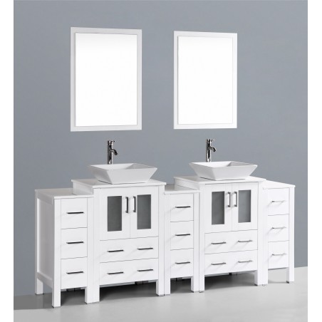 84" Bosconi AW224S3S Double Vanity