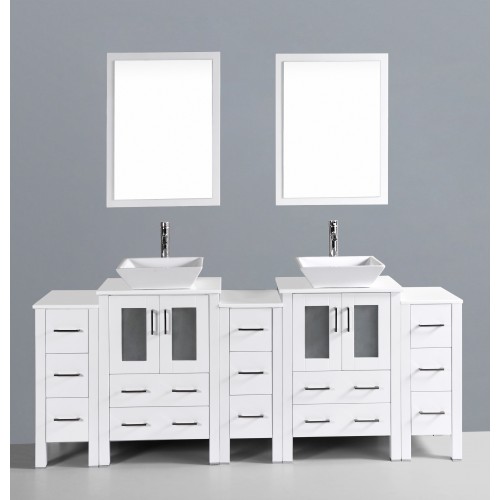 84" Bosconi AW224S3S Double Vanity