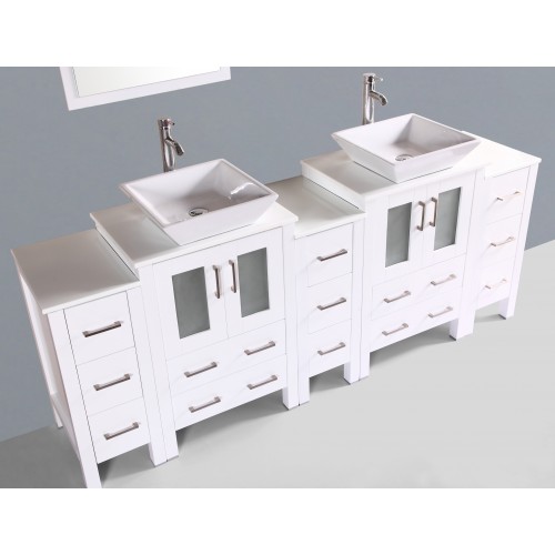 84" Bosconi AW224S3S Double Vanity