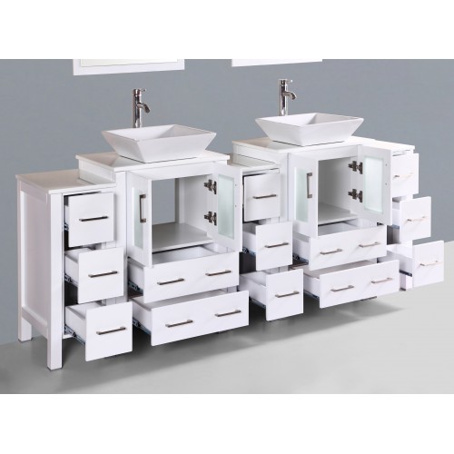 84" Bosconi AW224S3S Double Vanity