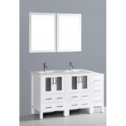 60" Bosconi AW224U1S Double Vanity