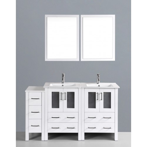 60" Bosconi AW224U1S Double Vanity