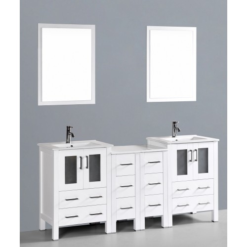 72" Bosconi AW224U2S Double Vanity