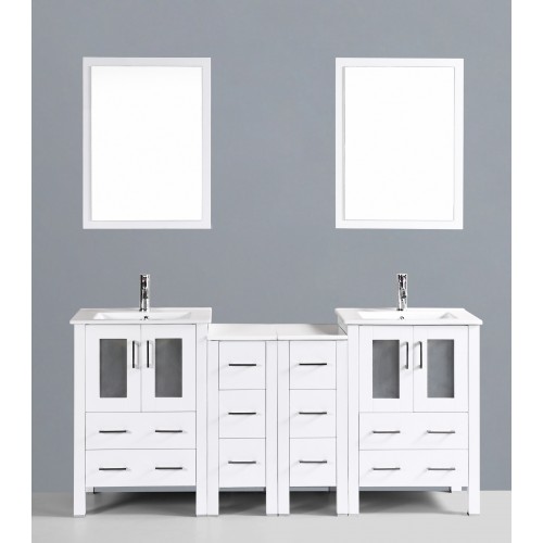 72" Bosconi AW224U2S Double Vanity