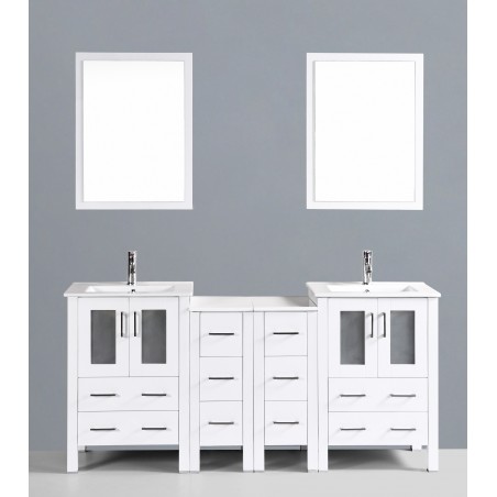 72" Bosconi AW224U2S Double Vanity