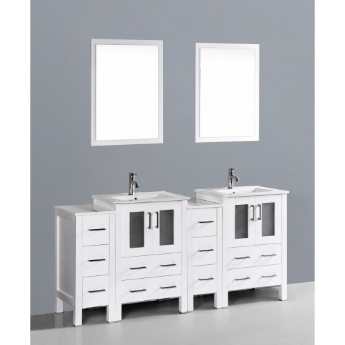 72" Bosconi AW224U2S Double Vanity