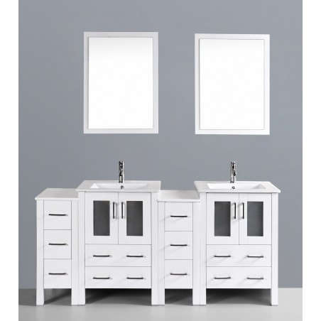 72" Bosconi AW224U2S Double Vanity