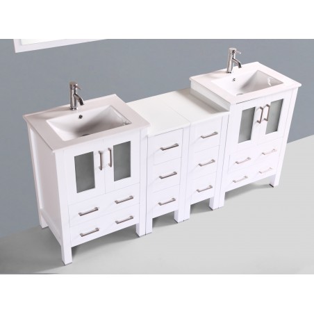 72" Bosconi AW224U2S Double Vanity