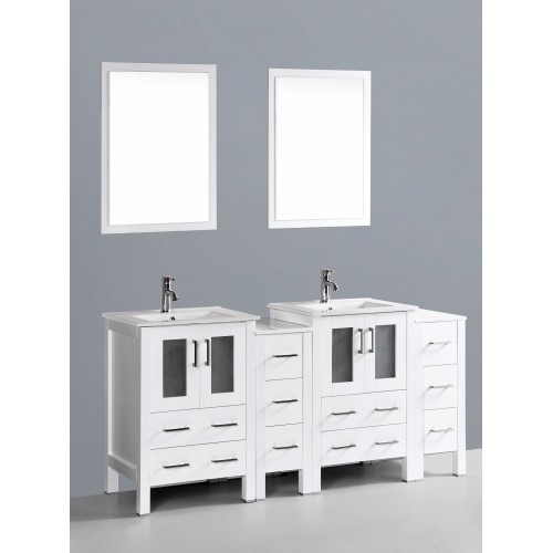 72" Bosconi AW224U2S Double Vanity