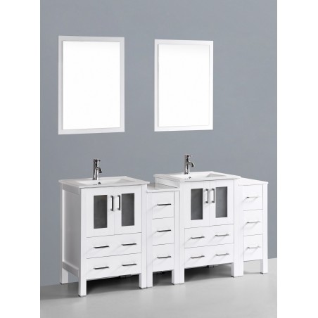 72" Bosconi AW224U2S Double Vanity