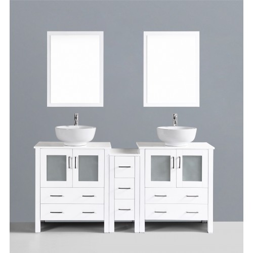 72" Bosconi AW230RO1S Double Vanity