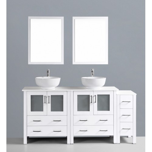 72" Bosconi AW230RO1S Double Vanity